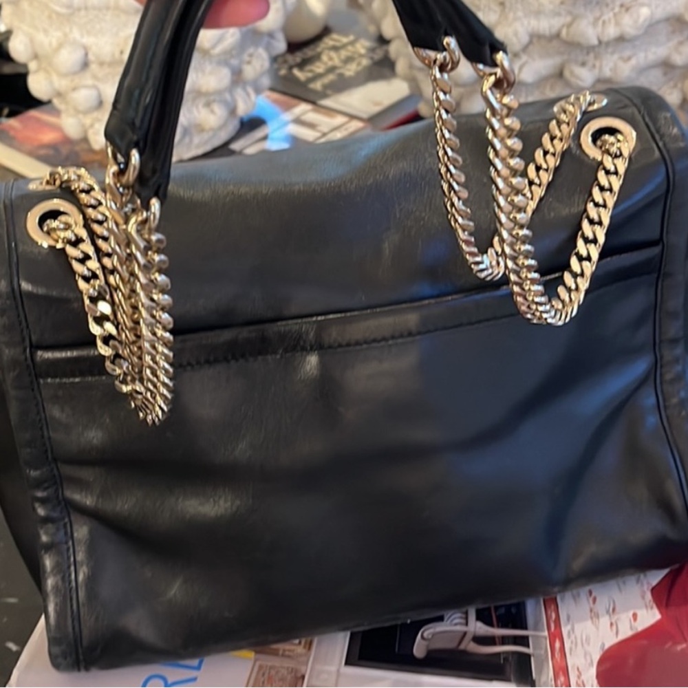 Coach Large Ranger Flap Smooth Crossbody Black Leather Shoulder Bag - Picture 2 of 10